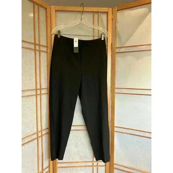 NWT Banana Republic Women's Pull-On Tapered Pants, Black 6P, Pockets MSRP $90 - Picture 4 of 12